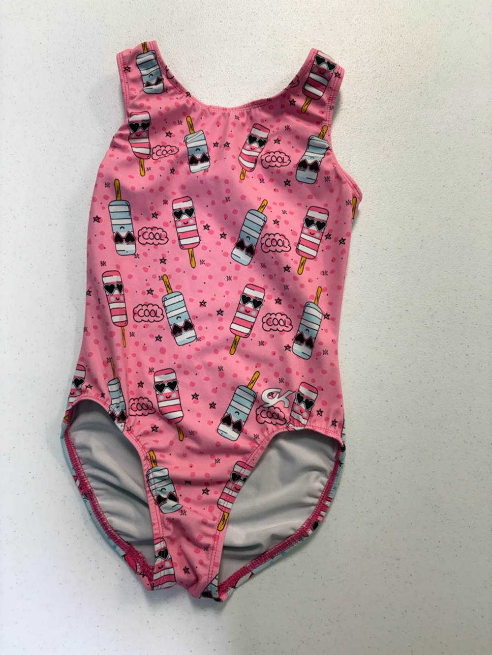 Girls Pink Popsicle One-Piece Swimsuit